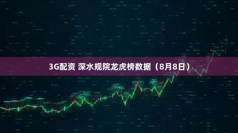 3G配资 深水规院龙虎榜数据（8月8日）